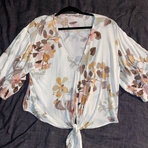 Tie from cropped top